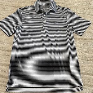 To small , Performance Polo good condition. Navy and white striped